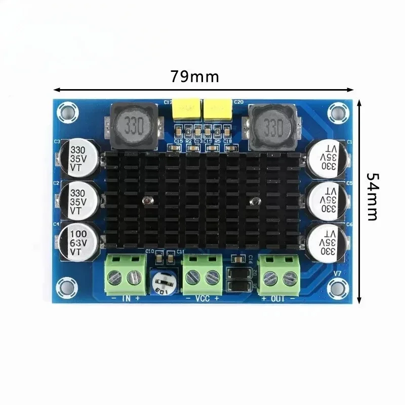 5pcs XH-M542 TDA3116 D2 Digital Power Amplifier Board 100W High Power Mono Audio Amplifier Module