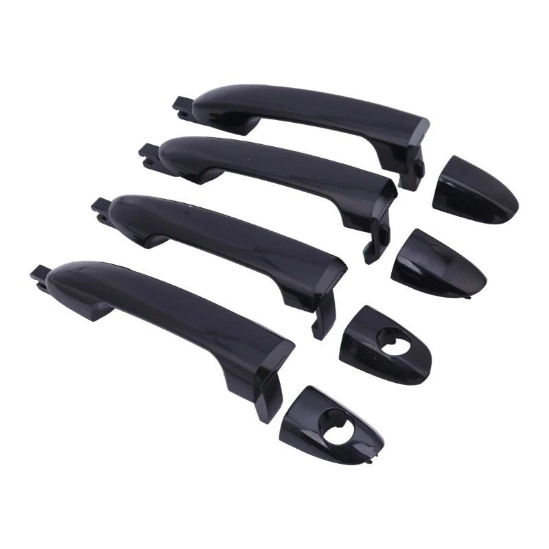 Black Exterior Car Door Handle, 82650-2F000 82660-2F000 Replacement Part for Restoring Routine Vehicle Door Access and Operation