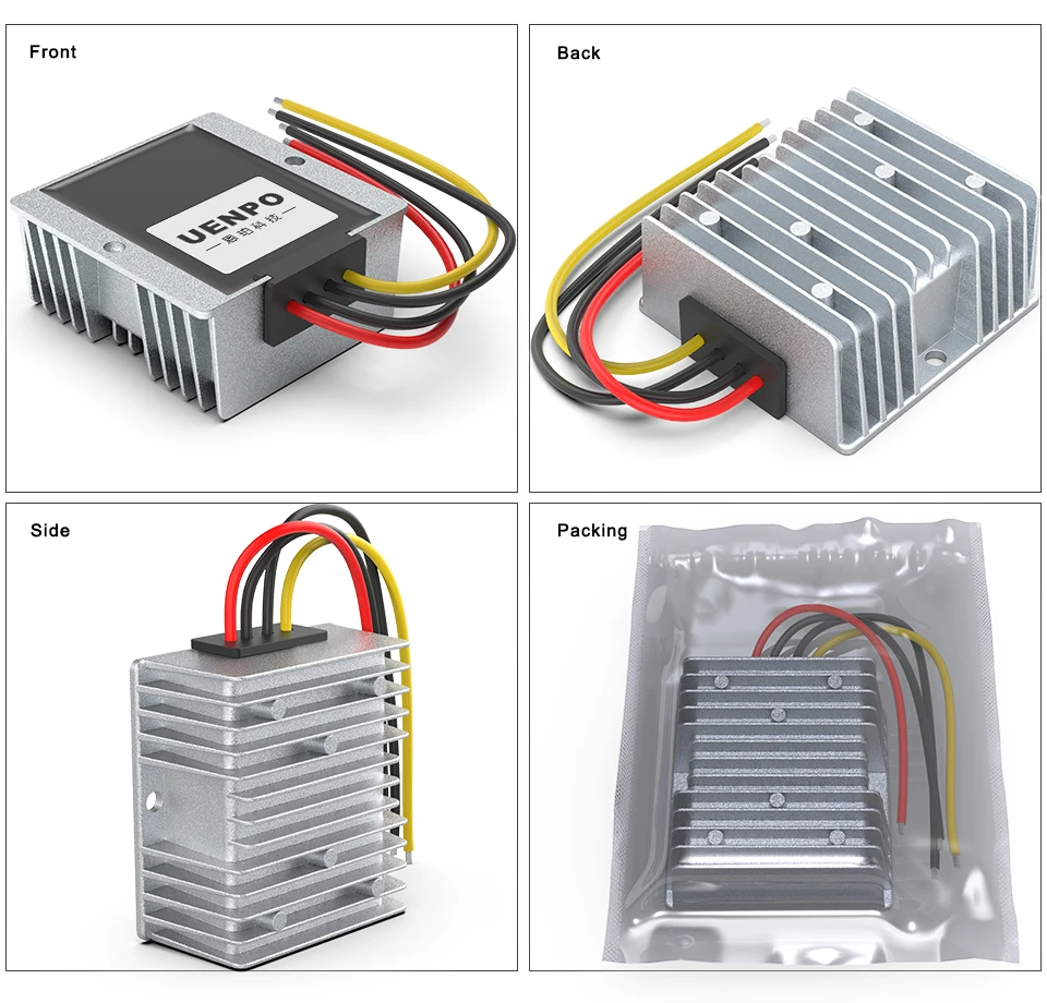 60V zu 24V DC Abwärtswandler 72V 36V 48V zu 24V Bordcomputer-Schalter Router-Strommodul Transformator – Detail 5