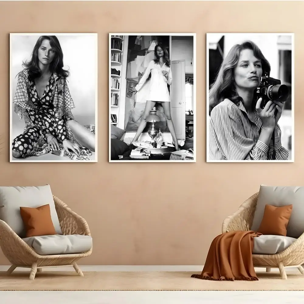 Charlotte Rampling Poster Self Adhesive HD PVC Wall Art - Waterproof & Stain Proof For Home Office
