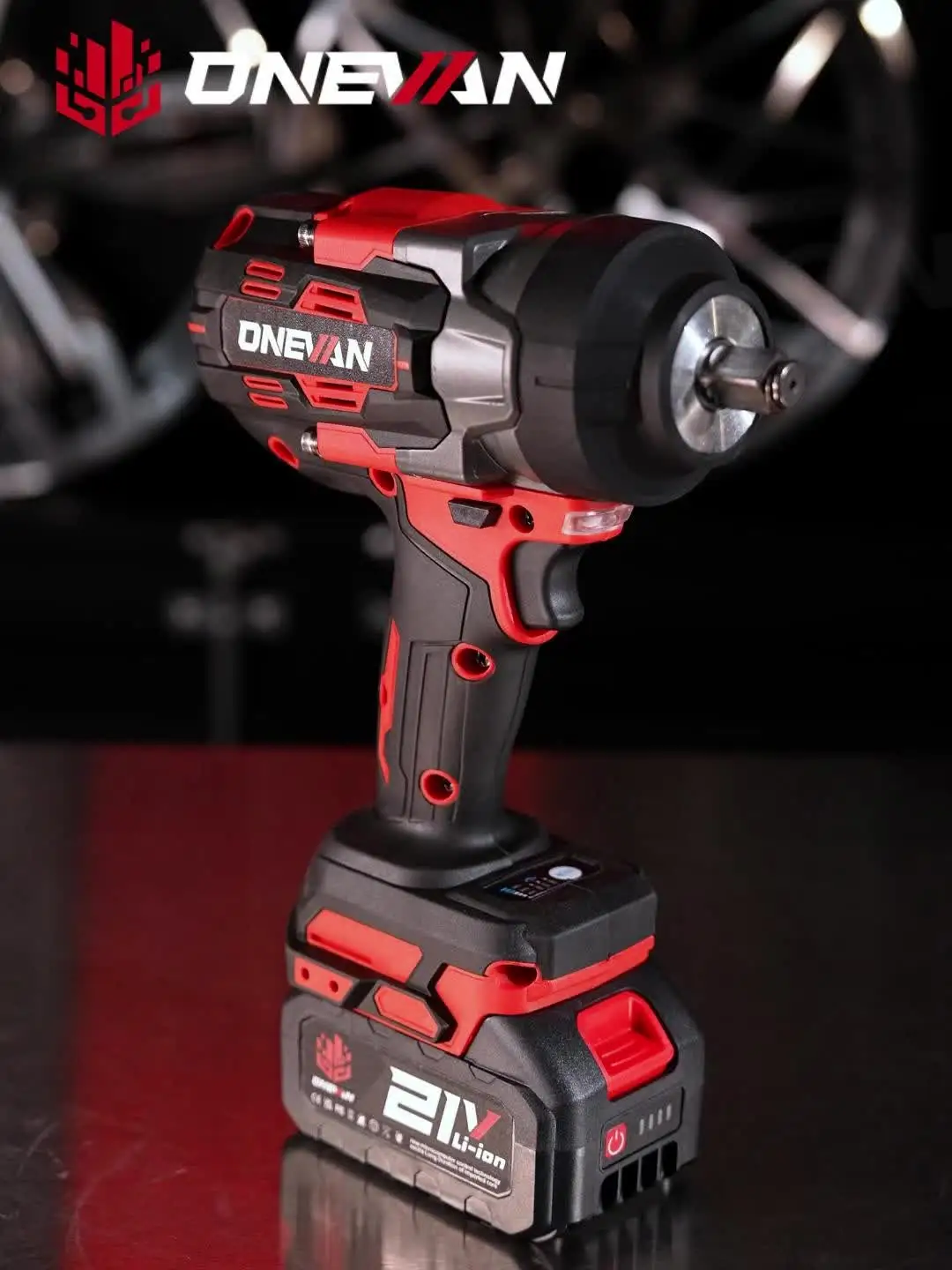 Avvitatore elettrico a impulsi ONEVAN 2800N.M senza spazzole, ad alta coppia, da 1/2 pollice, utensile di riparazione per batteria Makita 18V.