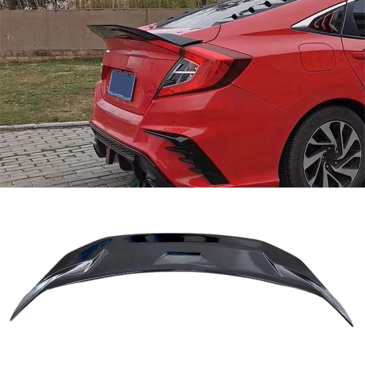 

For Honda Civic 11th Generation 2022-2024 Car Rear Trunk Spoiler Wing Modification Part Rear Trunk Spoiler Wing Car Accessories
