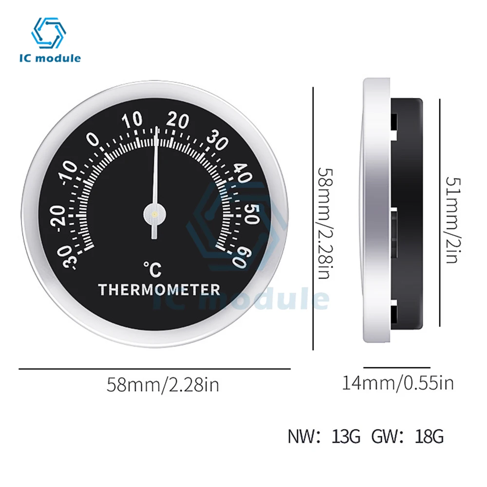 Indoor Outdoor Thermometer Wall Large Numbers Thermometer No Battery Thermometer for Home Garden Outside Patio Decor