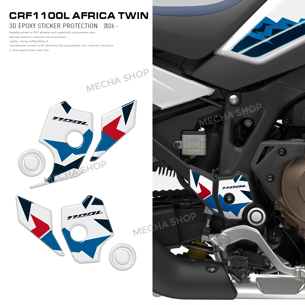 

For Africa Twin CRF 1100 L 2026 3D Gel Sticker Protection Motorcycle Accessories