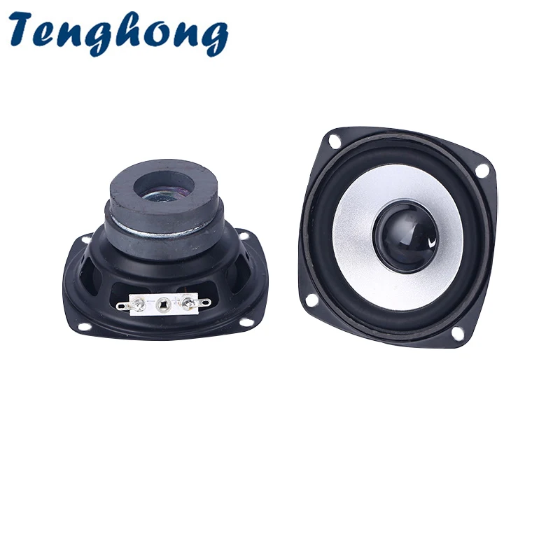 Tenghong 2 pçs 3 Polegada unidade de alto-falante gama completa 4 ohm 5w pda fone de ouvido alto-falante multimídia áudio música som alto-falante de cinema em casa