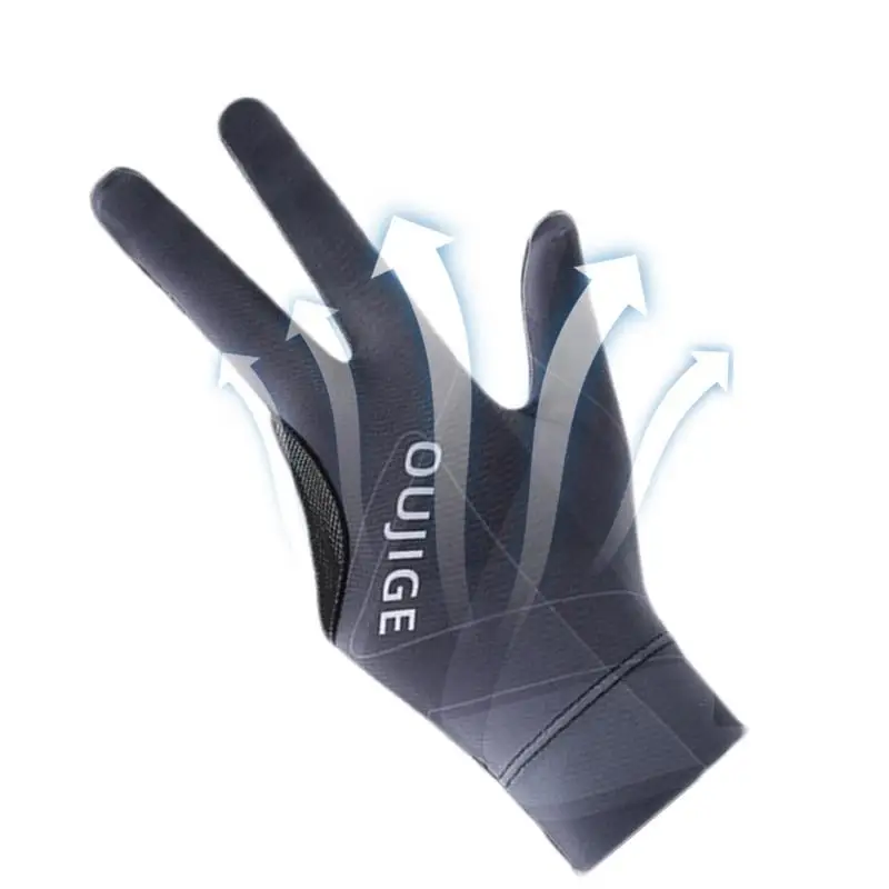 Unisex Pool Gloves Non-Slip Soft Billiards Gloves Unisex Billiards Accessories Cue Action Gloves For Amateur Or Professional