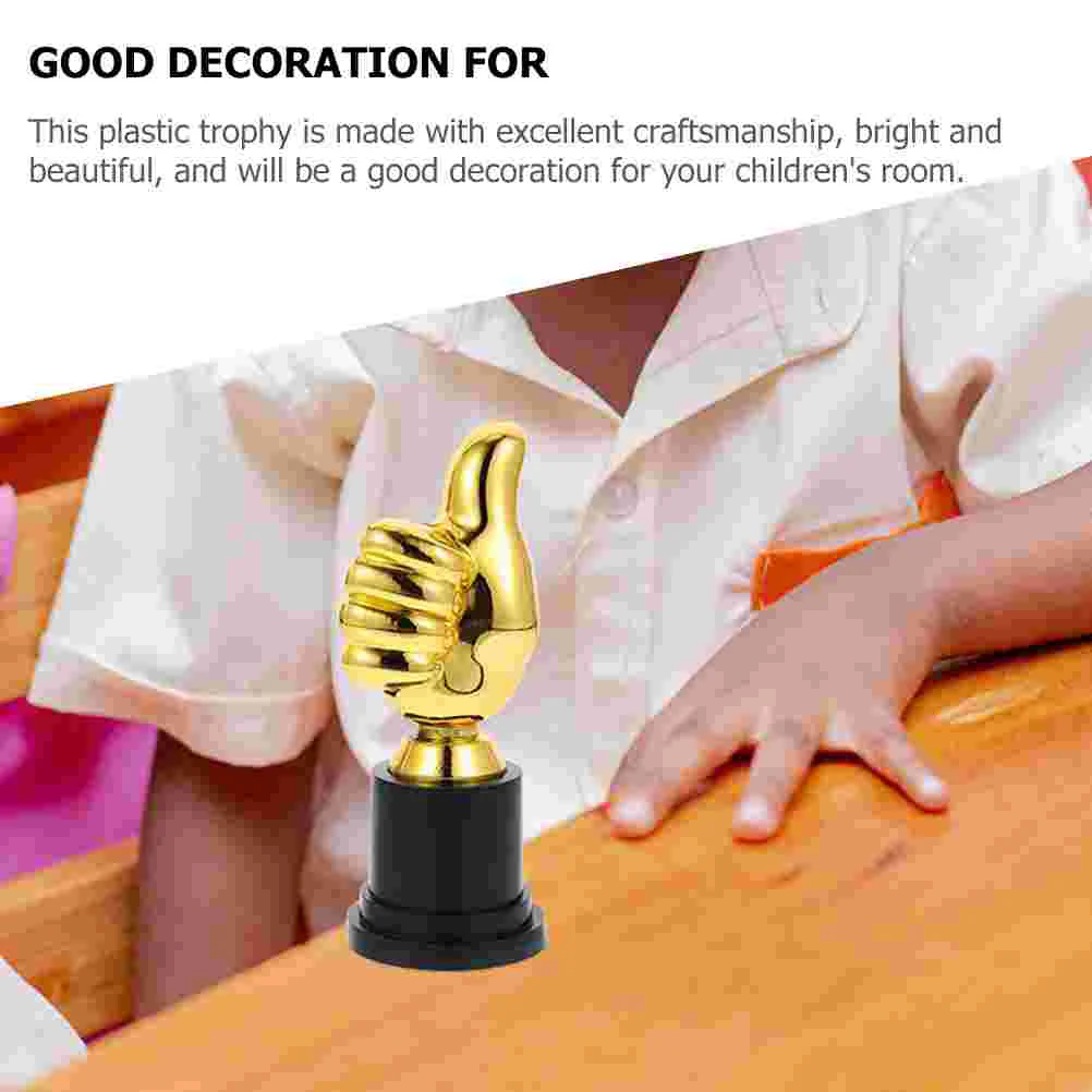 Kids Awesome Trophy Sports Banquet Trophies Funny for Adults Cheer Toy Compact Cup Plastic Thumb Golden Competition