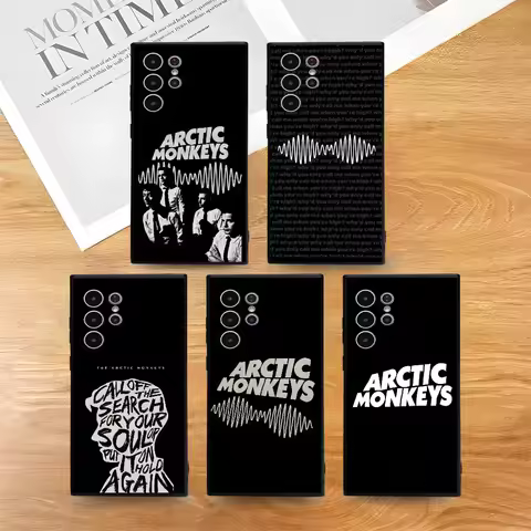 Logo A-Arctic M-Monkeys Phone Case For Samsung Galaxy S25 S24 S22 S23 Ultra S21 S20 Plus 5G Frosted Non-Slip Full Soft Cover
