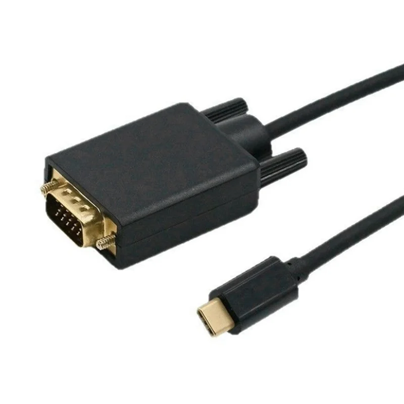 USB-C إلى VGA محول نوع-C إلى D-Sub 15Pin VGA محول كابل ل USB 3.1 الهاتف المحمول شاشة الكمبيوتر المحمول العارض TV-TCE