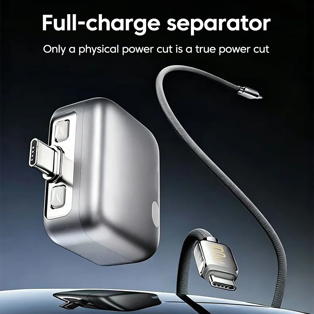 Mini 140W Full-charge Separator Type C Charging Adapter AI Intelligent Power-off Separator Automatic Power-off Protection