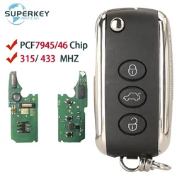 SUPERKEY KR55WK45032 315MHz 433MHz 46 Chip With Keyless Flip Smart Car Key For Bentley Continental GT Flying Spur