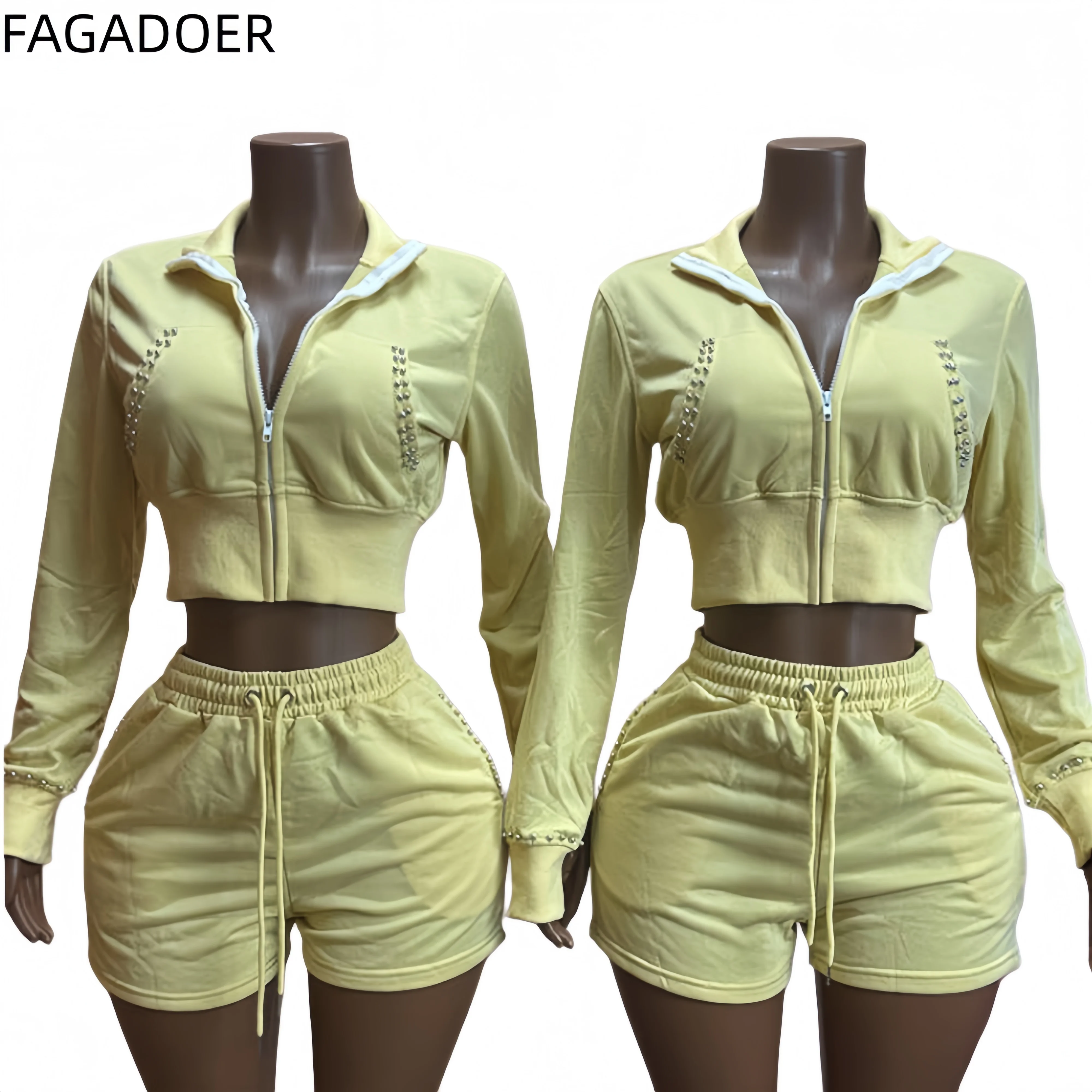 FAGADOER Casual Daily Sports 2 - đánh giá và giá Women'S Fashion Zip Hoodie