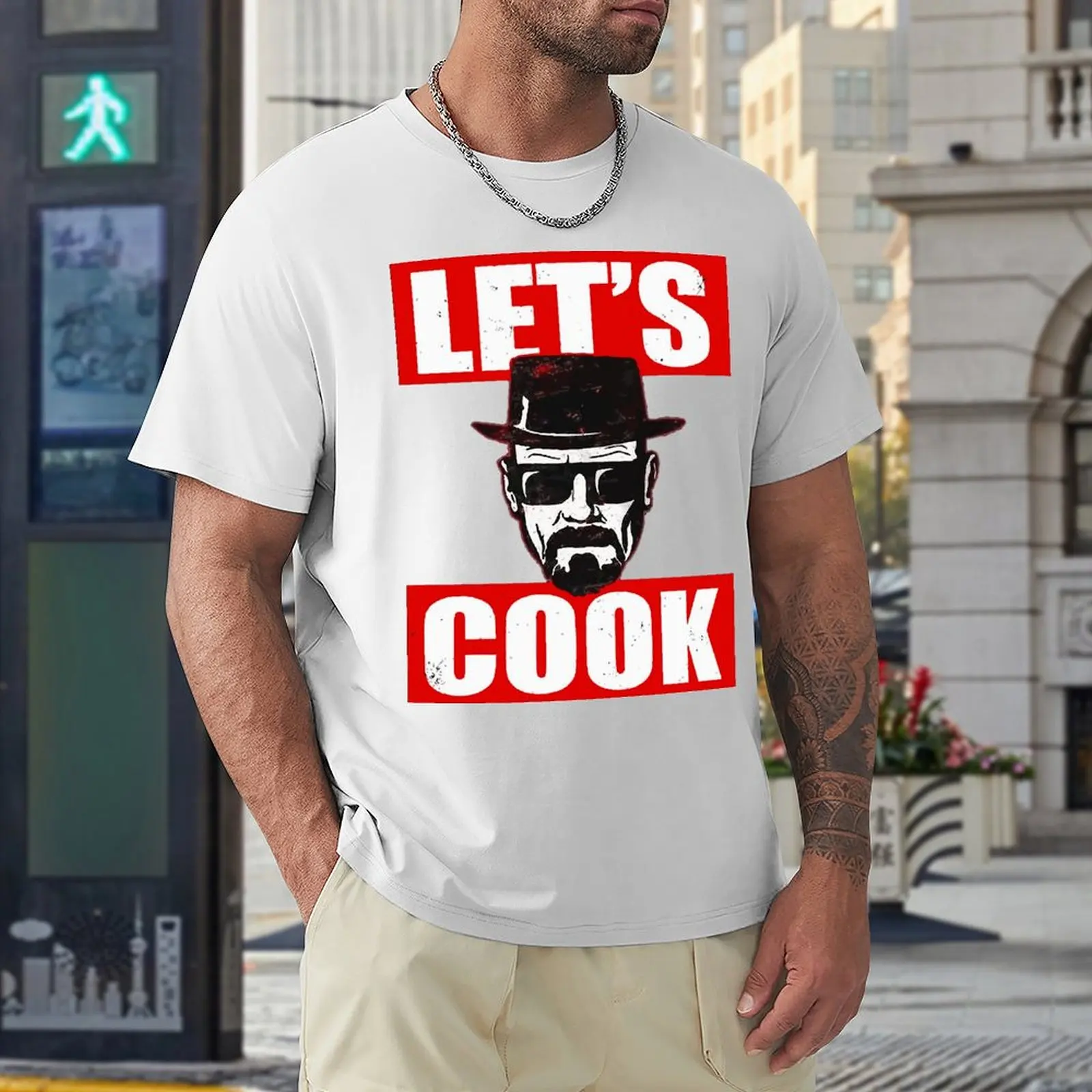 Let S cooker Bad Heisenberg Essential for S camiseta, cuello redondo, Move, divertido, nuevo, gráfico, ocio, talla europea