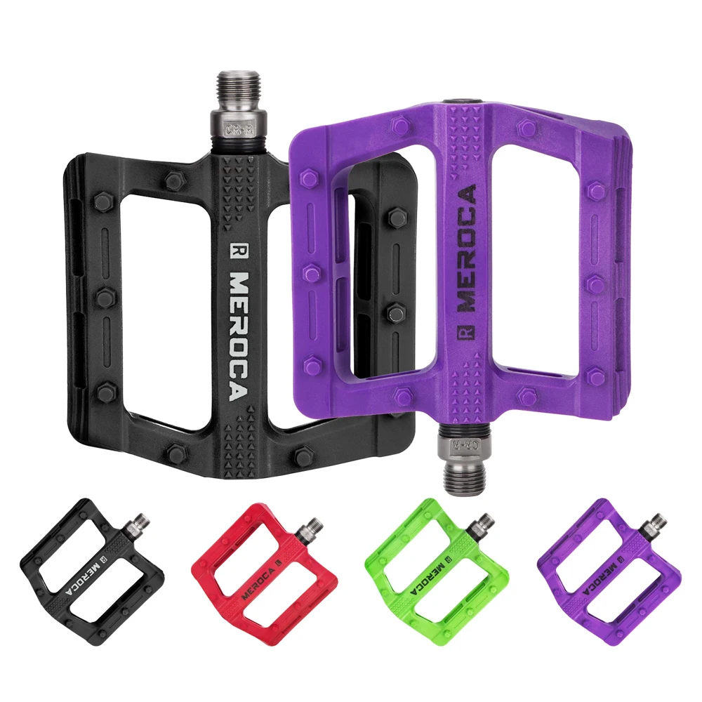 AliExpress MEROCA Nylon Fiber Bicycle Pedal Widened Anti-slip Mountain Bike Pedals Road Bicycle Pedal Universal Bicycle Pedal