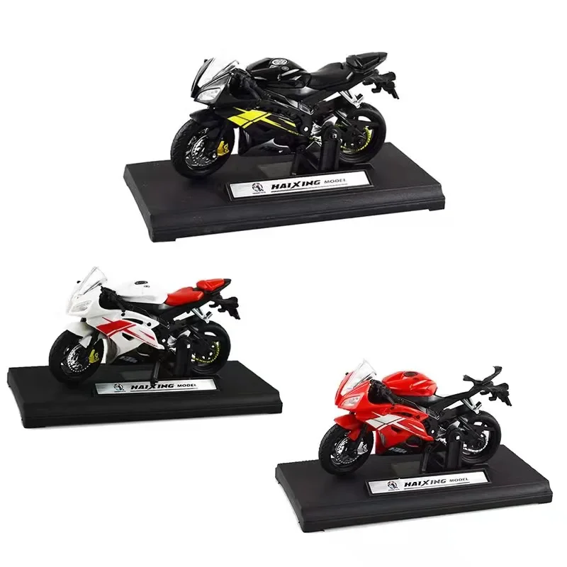 1:18 Scale Yamaha R6 Alloy Scooter Sport Bike Figurines Diecasts Kids Toy Motorcycle Racing Model Replicas Collect Gift for Boys