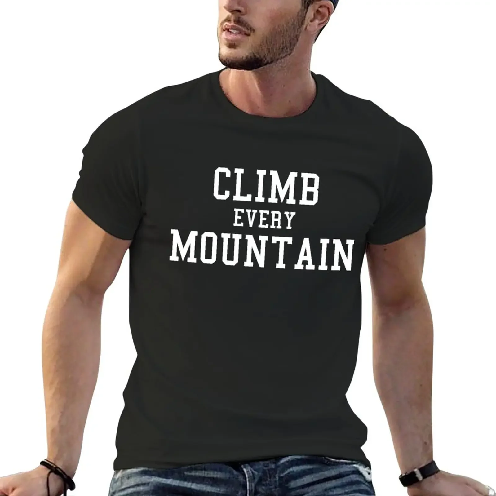 Mountains mountaineering climbing T-Shirt customs design your own man clothes Blouse anime clothes heavyweight t shirts for men