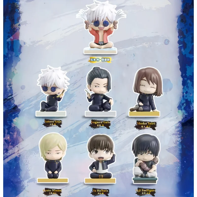 Neue, heiß begehrte, originale EAKI Jujutsu Kaisen Sitzfiguren Blindbox Desktop-Ornament Überraschungs-Geburtstagsgeschenke für Fans Trendige Spielzeuge – Detail 1
