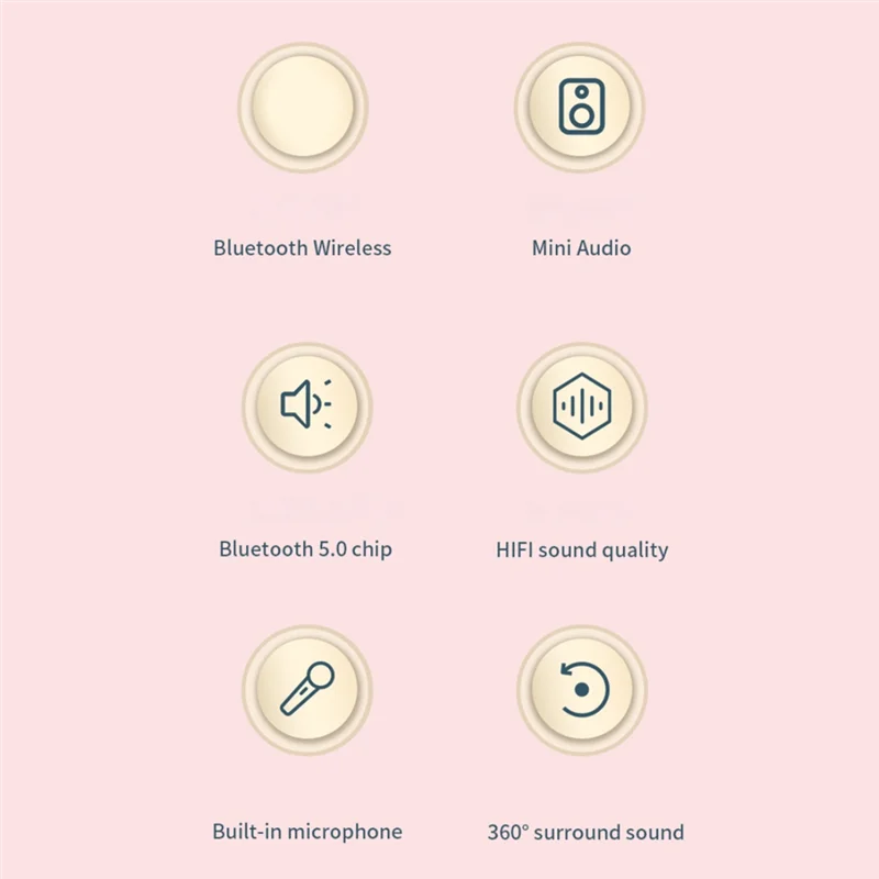 

PZHI-Mini Karaoke Audio With 2 Wireless Microphones For Kids Adults, Portable Bluetooth Speaker Toy For Girls And Boy