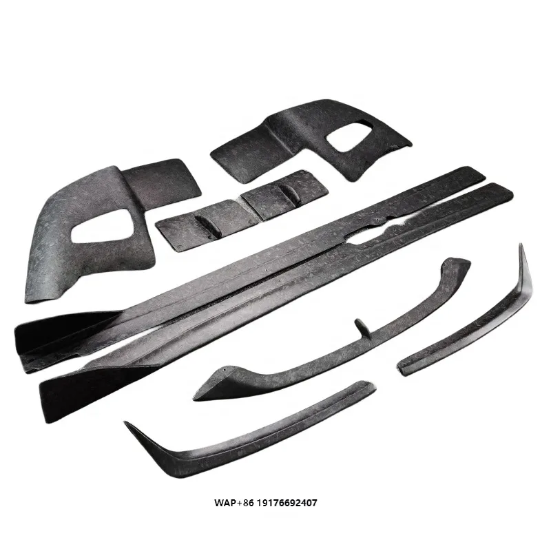 Body Kit Forged Carbon Fiber RZ Style Front Lip Rear Diffuser DMC Style Side Skirt for F12 Berlinetta Upgrade Bodykit