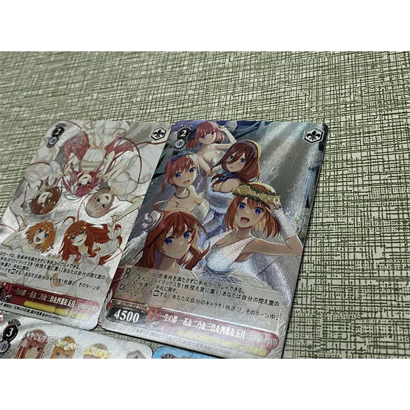 5Pcs/set The Quintessential Quintuplets Flash Cards Nakano Ichika Nino Miku ACG Kawaii Game Anime Collection Card Gift Toys