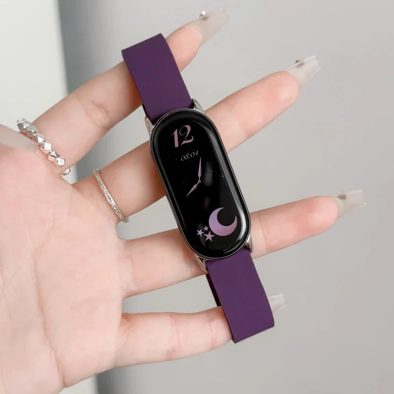Magnetische Schleife Strap Für Xiaomi Mi Band 10 9 8, Silikon Armband Für Xiaomi Mi Band 8 9/10 Handgelenk gürtel Ersatz Zubehör – Detail 8
