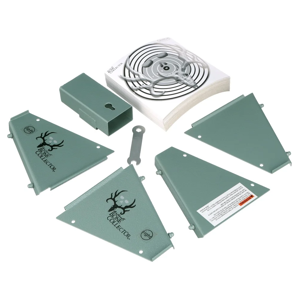 Trampa de pellets de metal plegable para patio trasero, tornillos de montaje de fácil montaje, pellets de plomo, solo diseño conveniente, uso duradero para exteriores