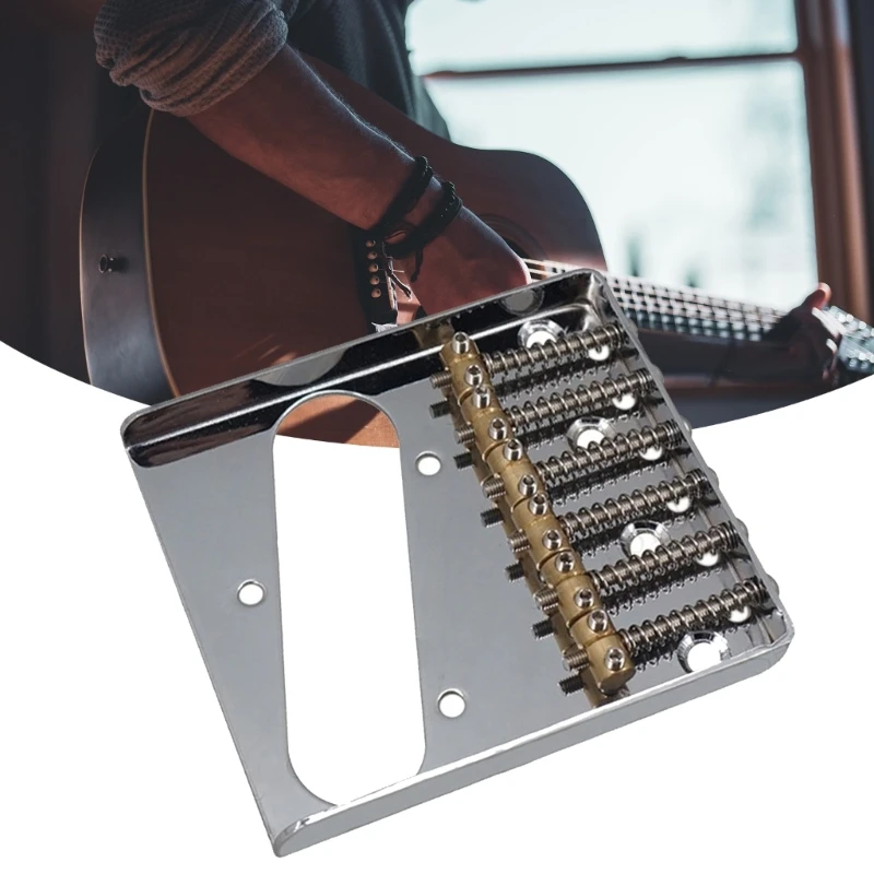 11UE L Shaped Electric Guitar Bridge Saddle Fixing Guitar Bridge Guitar Bridge 6 Strings Electric Guitar Bridge Screws Set