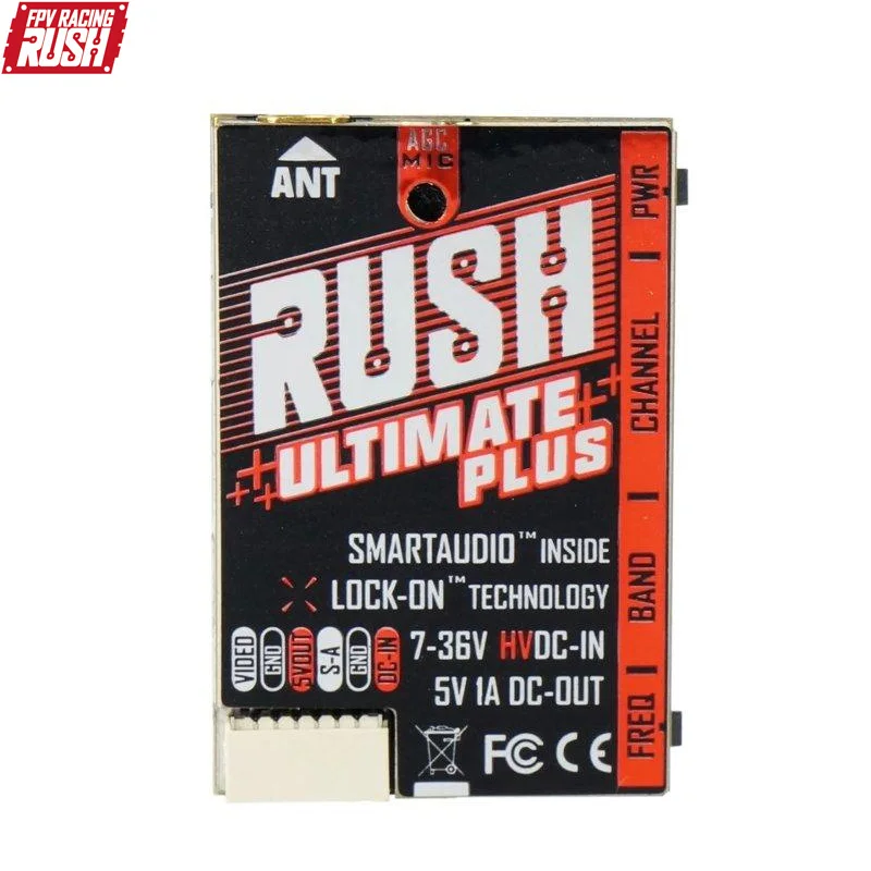 RUSH TANK 얼티밋 플러스 VTX 5.8GHz, 48CH 2-8s, 800mW 비디오 송신기, 스마트 오디오 AGC 마이크 포함, FPV 레이싱 드론 항공기