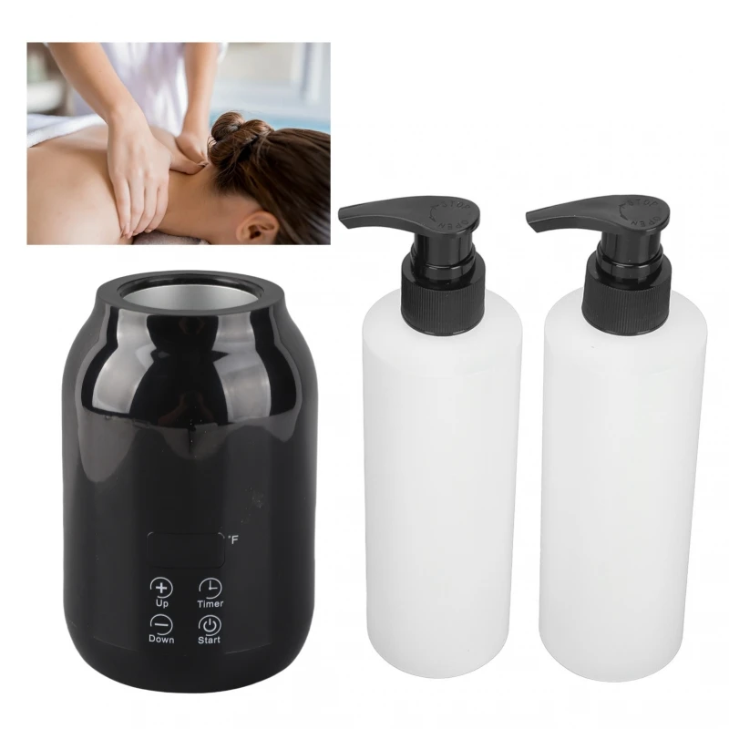 Massageolieflesverwarmer Etherische olieverwarmer LED-display Temperatuuraanpassing Enkele massageolieflesverwarmer - afbeelding 2