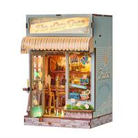 NEW DIY The Last Drop Cottage Doll Houses Wooden Miniature Model Kit 3D Puzzle Dollhouse With Furniture Lights for Friends Gifts