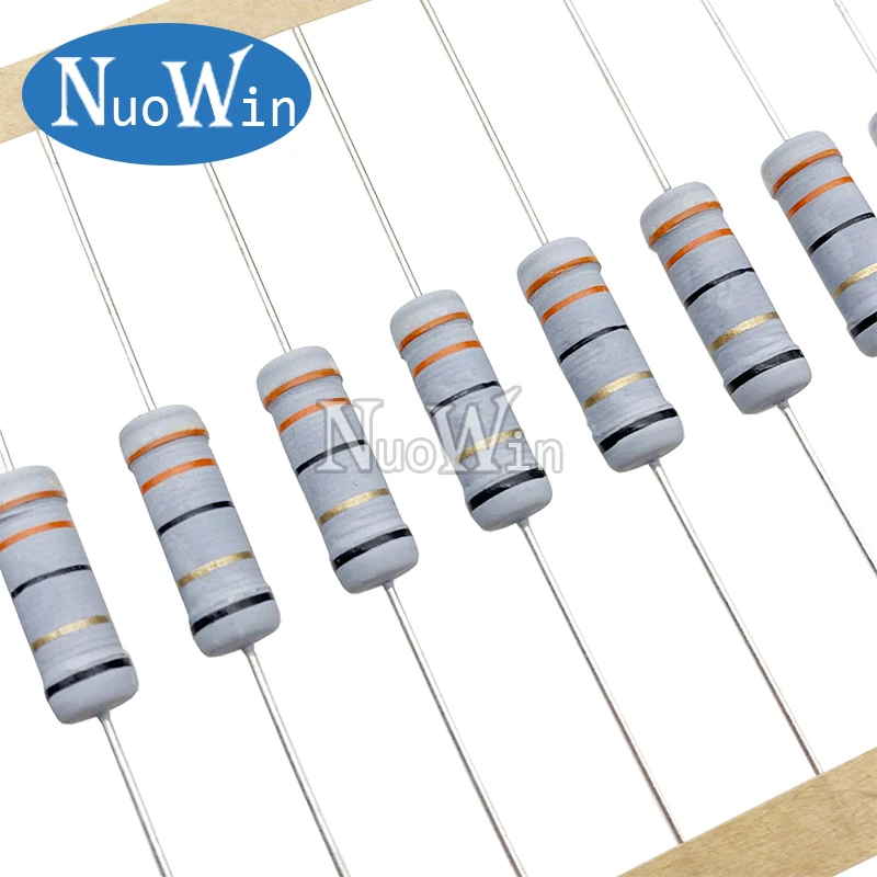 10PCS 3W 5% wire wound resistor Fuse winding resistance 0.1R 0.15R 0.33R 1R 2R 2.2R 3R 4.7R 5.1R 6.8R 10R 20R 22R 33R 47R 100R