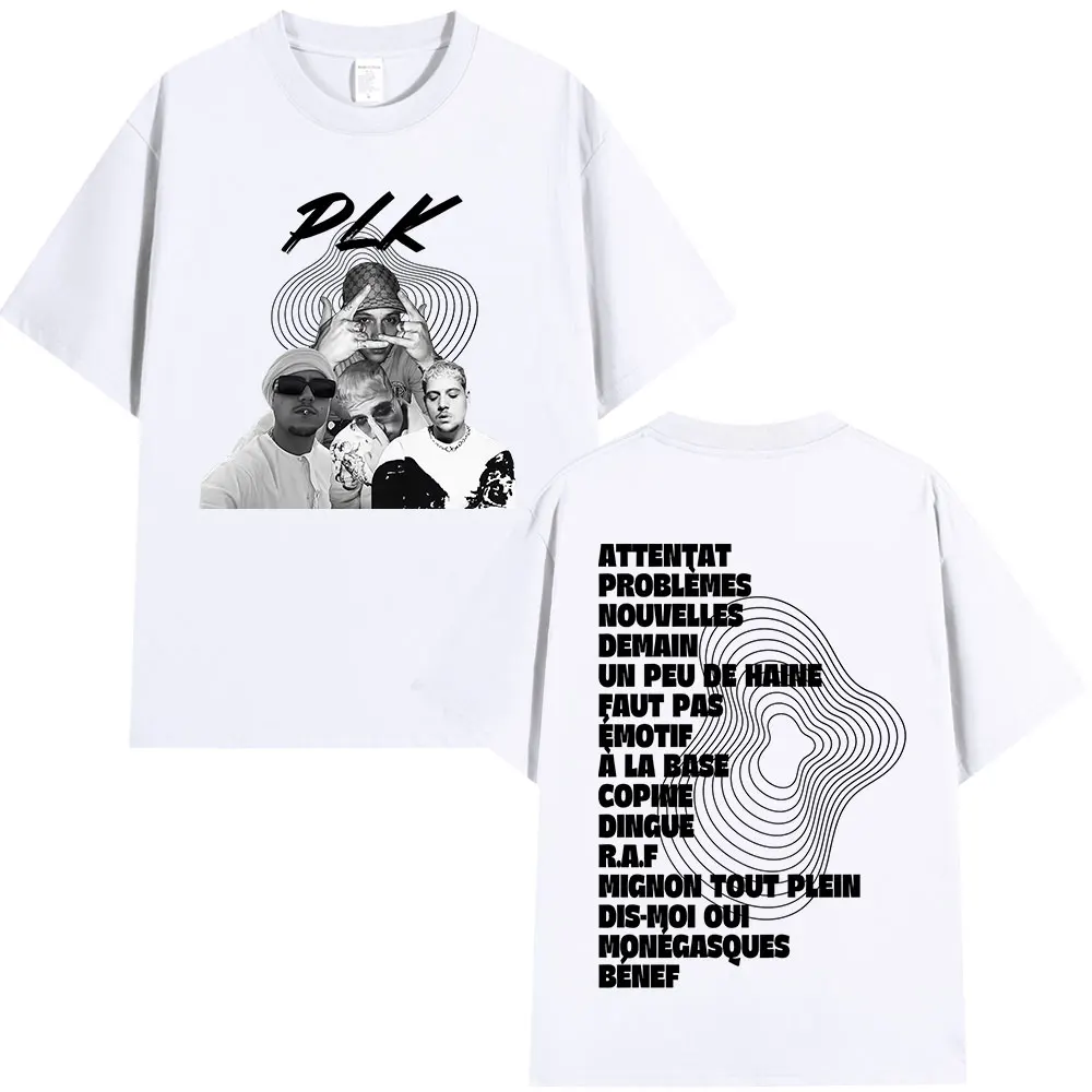 Rapper PLK Grafik T-shirt Männer Frauen Kleidung Mode Hip Hop Pop Musik T-shirts Casual Baumwolle Kurzen Ärmeln T Shirts Streetwear – Detail 4
