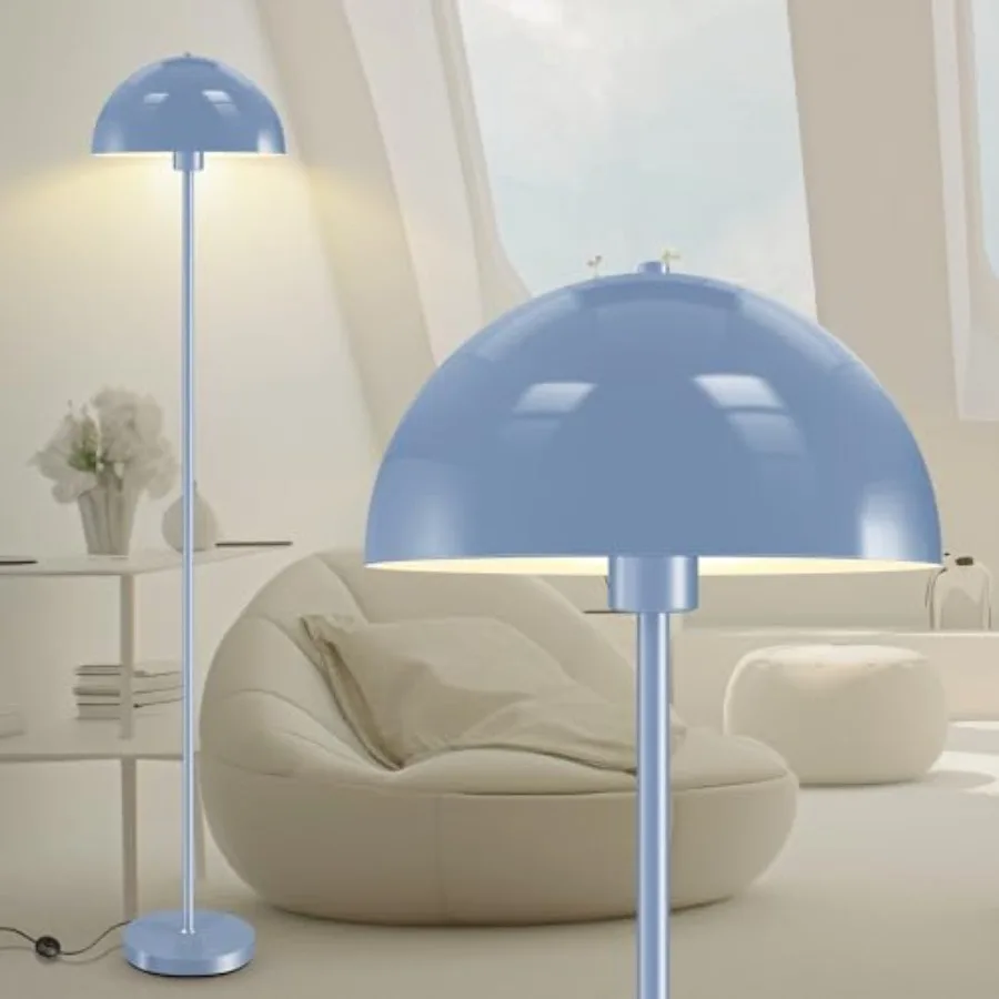 

Floor Lamp, Industrial Floor Lamps for Living Room, 65.6in Standing Lamp, Retro Mushroom Dome Shade, Whole Metal, E26 Socket, M