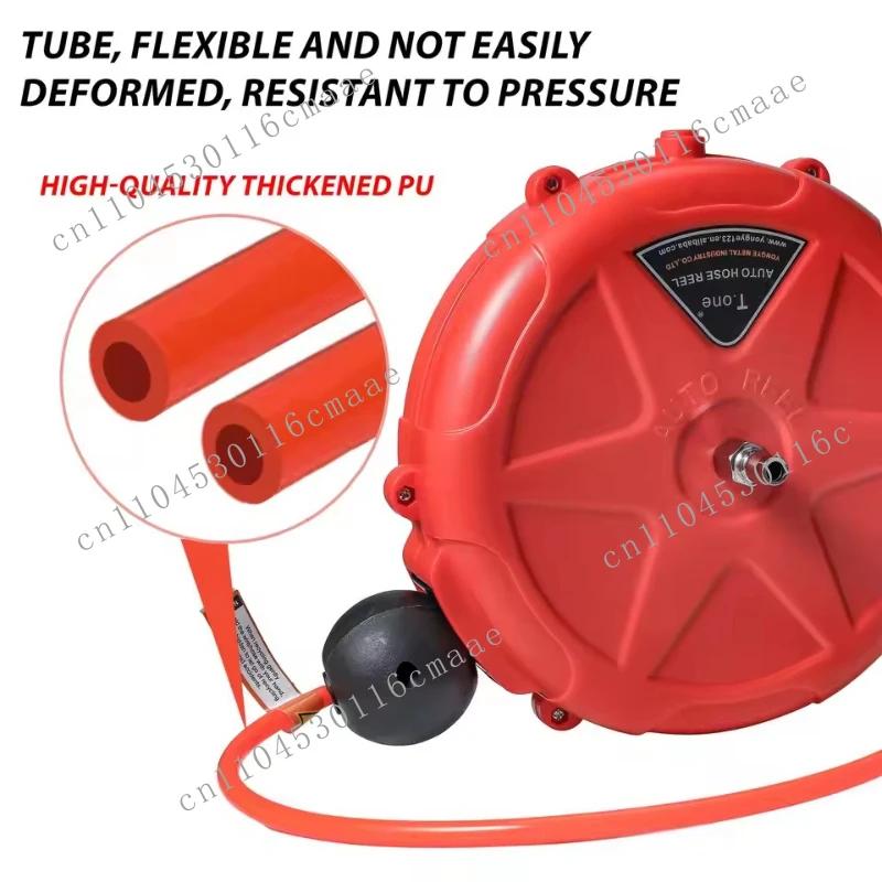 Automatic Telescopic Pipe Reel Automatic Reel Air Drum Hanging Pipe Reel 10m PU