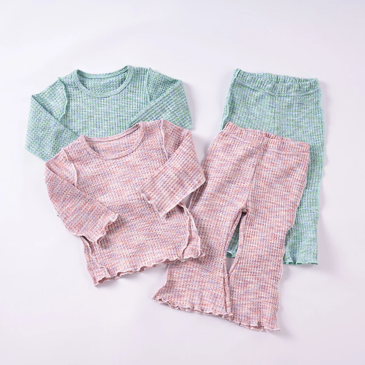 2024 New Spring and Autumn Girl Baby Set Leisure and Comfortable Long sleeved+Pants 2-piece Set Wholesale of Children\'s Clothing