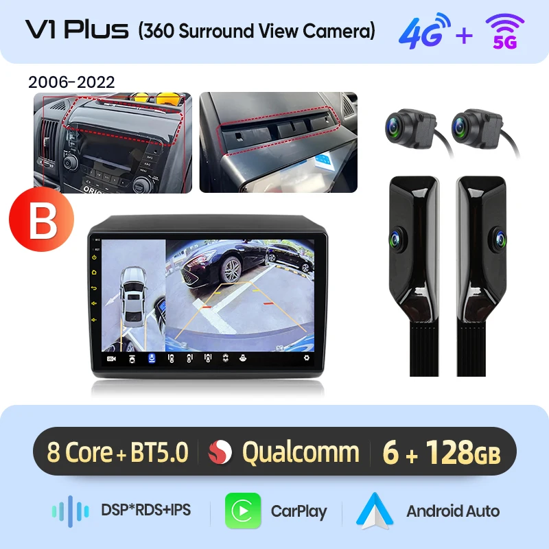 Junsun 9 inch Android 15 autoradio voor Fiat Ducato Peugeot Boxer 2 Citroen Jumper 2 2006-2023 voor Apple CarPlay Auto IPS scherm stereo multimediaspeler automotive slimme intelligente systemen 2 Din