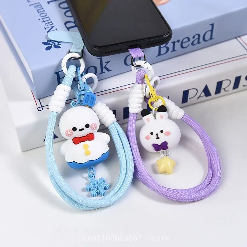 Аниме Love and Deepspace Xavier Zayne Косплей Ремешок для мобильного телефона Маленький кулон Кролик Снеговик Украшение рюкзака Рождественские подарки