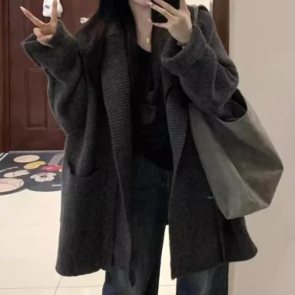 

New Arrival Longline Knit Cardigan | Women's Cozy Oversized Sweater Coat | Fall Winter Essential