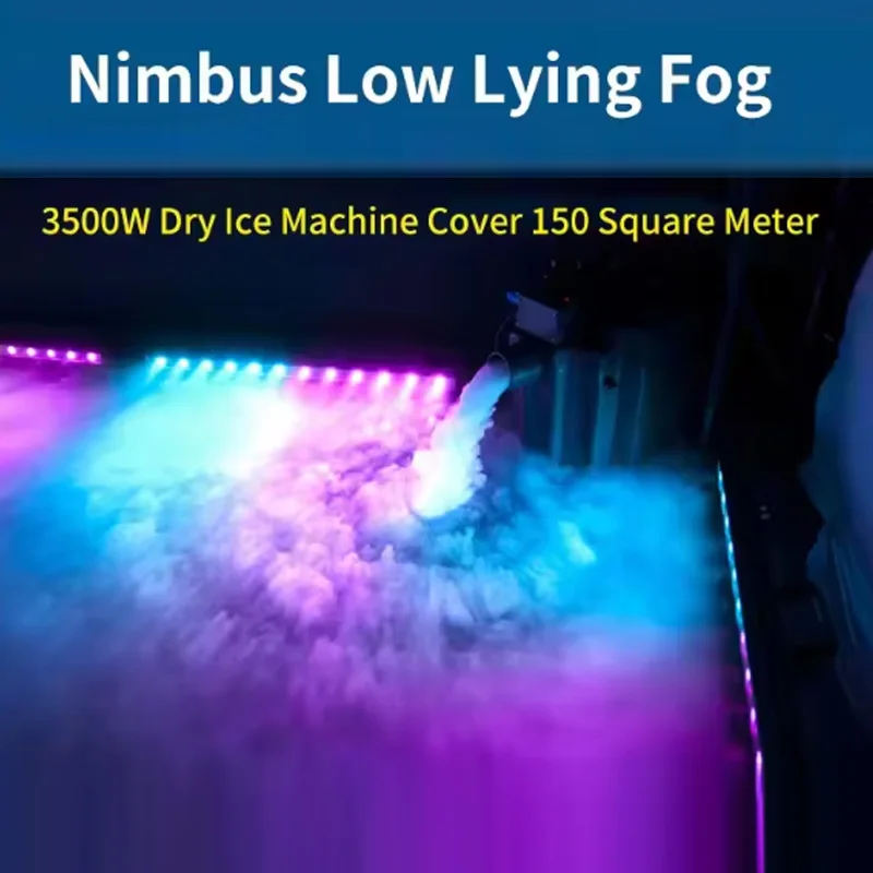 6000W Dry Ice Machine Nimbus 3500W Low Fog Smoke Machine for Wedding Stage Party Events