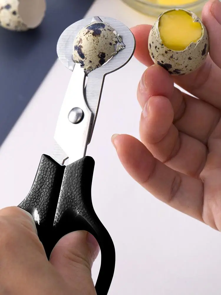 Cortador de huevos de codorniz, herramienta para abrir y separar cáscaras de huevo pequeñas, tijeras para huevos de aves, cortador de cigarros, abridor, clip, triturador, cuchilla, tijeras.