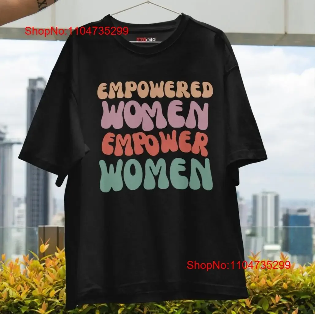 

Женская футболка Empowered Empower в стиле ретро, вдохновляющая винтажная стираная уличная одежда, удобная дизайнерская стильная одежда