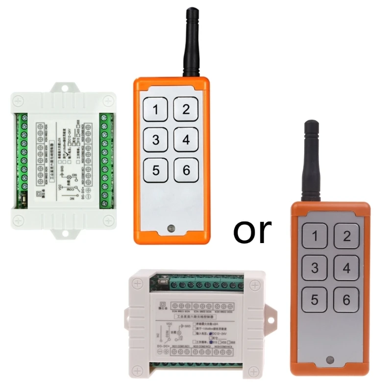 Wireless Remote 1000M Meters Long Distance,for DC 12V/24V RF Remote Control for Garage Gate Motor