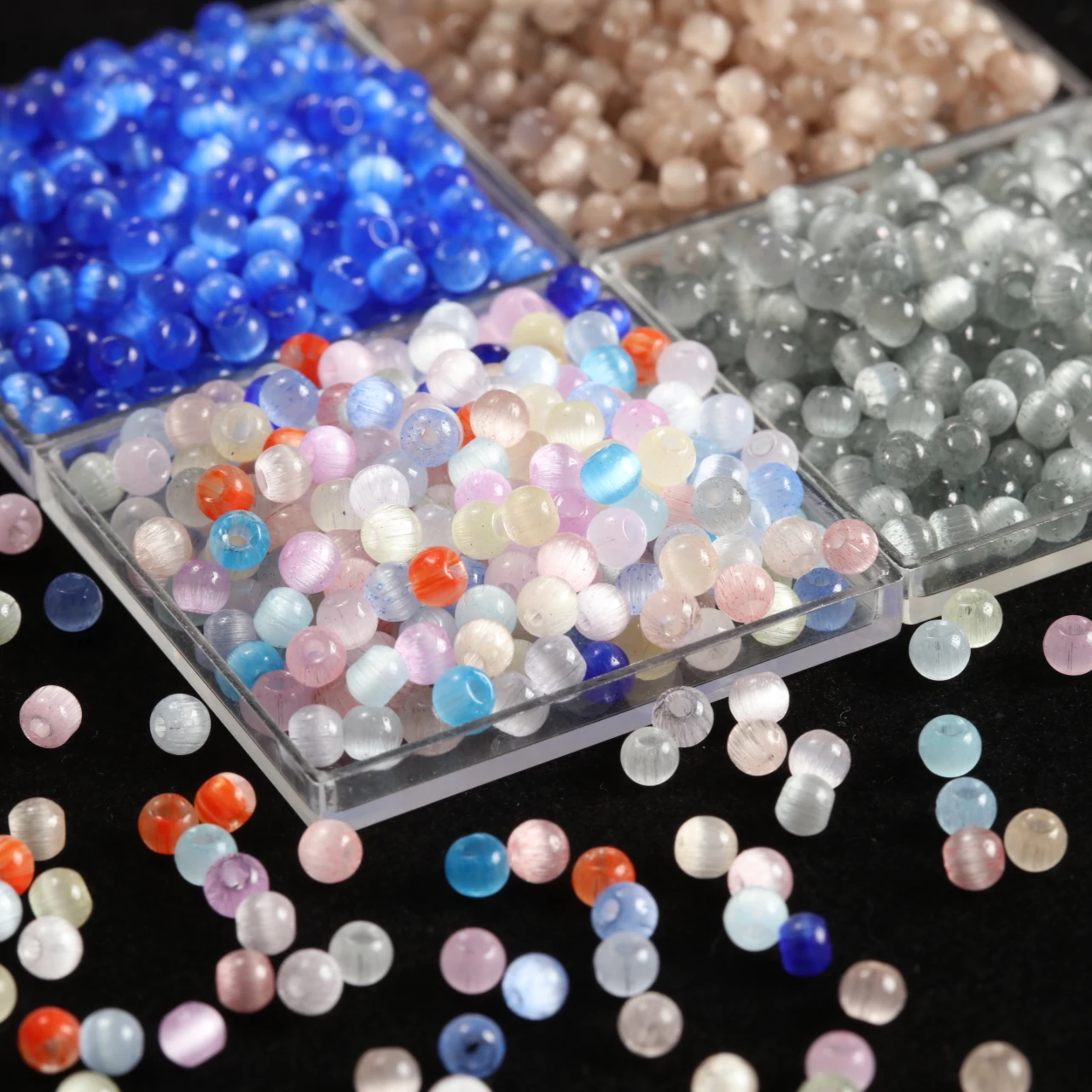 1500Pcs/Lot Glass Wire Drawing - Jewelry Making Process 评论和价格