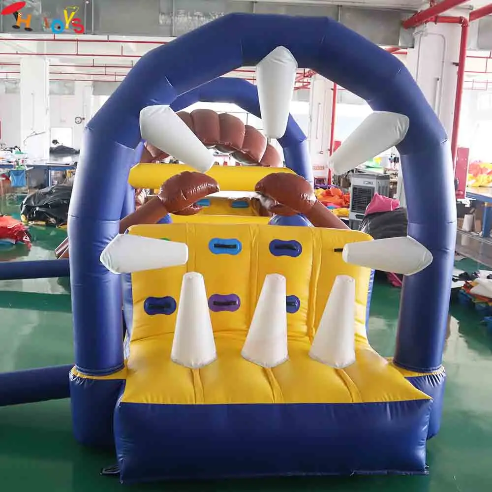 7m Long Inflatable Water Obstacle Run for Swimming Pool Lobster Crab Big Mouth Inflatable Sport Game view 4
