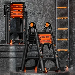 Aluminum Alloy Telescopic Ladder Step Ladders Home Thickened Folding Ladder Portable Multifunction Lifting Engineering Stairs A