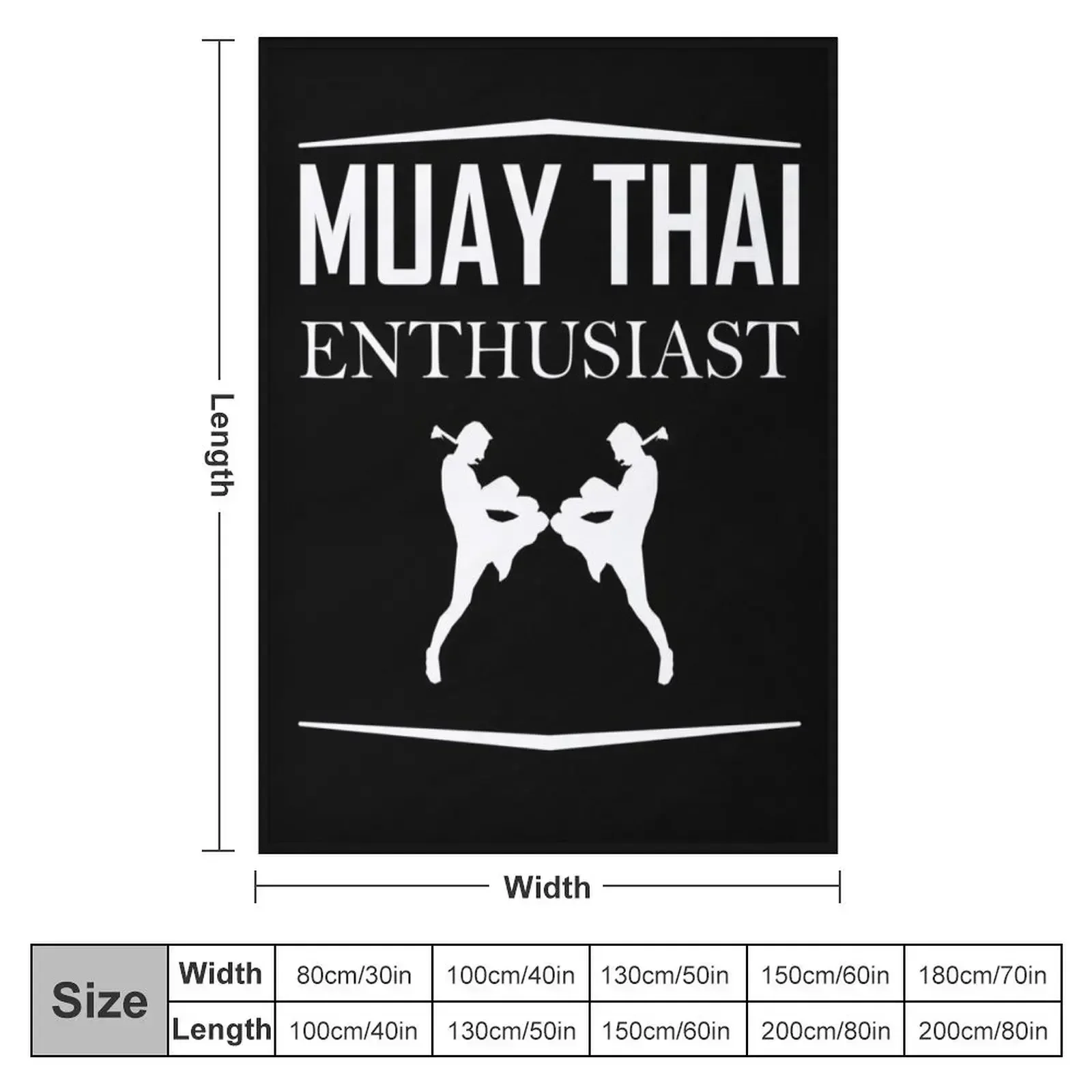 Muay thai enthusiast Throw Blanket sofa bed blankets and throws Cute Plaid Single Giant Sofa Hair Blankets