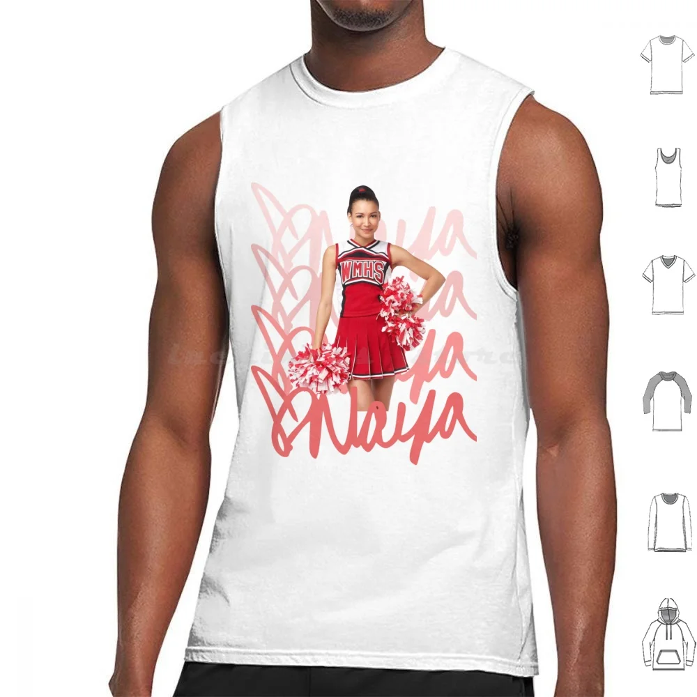 Rivera Pink Tank Tops Vest Sleeveless Naya Naya Rivera Rivera Glee Santana Lopez Rivera Glee