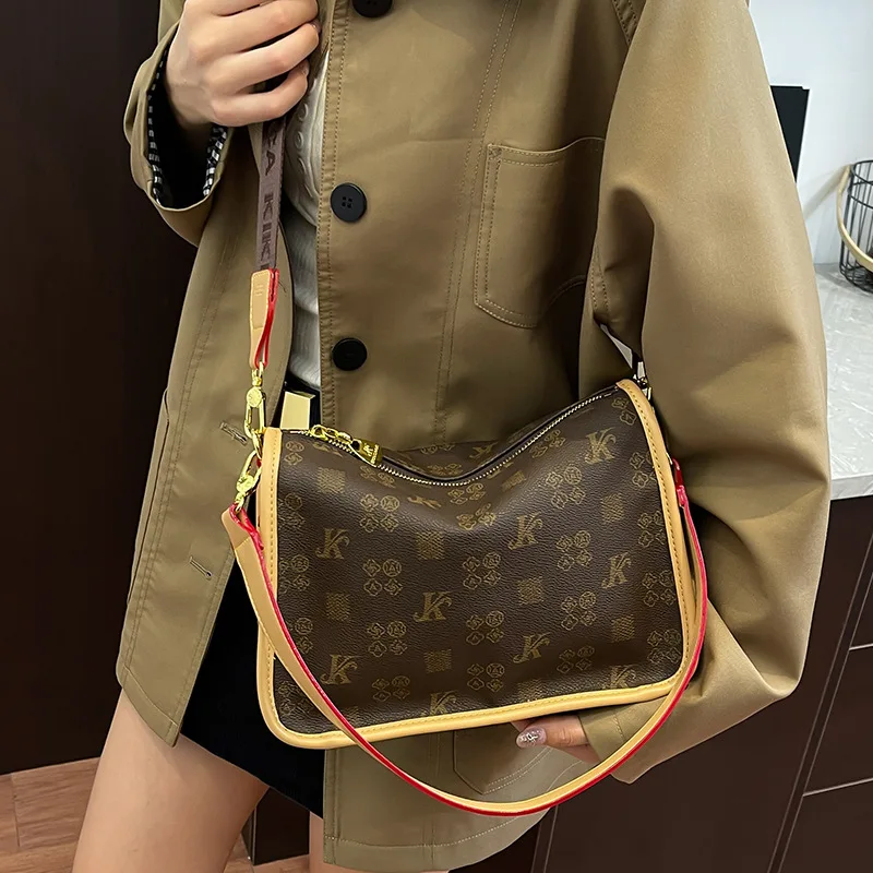 حقيبة مربعة منقوشة على شكل بيثون لعام 2025، محفظة بمقبض علوي للنساء، حقيبة كتف غريبة، حقيبة كروس لوكس، عتيقة #3