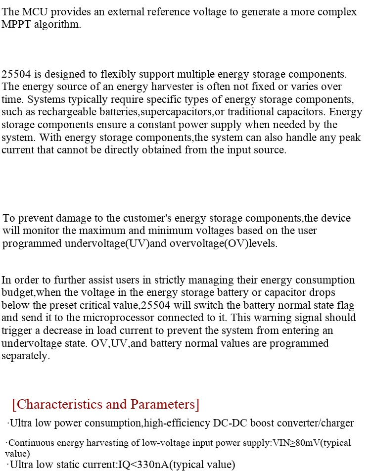 25504 Nanowatt Stromverbrauch, Energieharvester, Boost-Konverter, Solarenergie, bq25504 – Detail 3