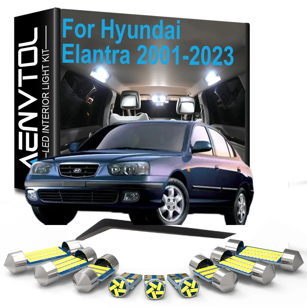 LED Interior Dome Reading Map Light Bulb Kit For Hyundai Elantra 2001- 2016 2017 2018 2019 2020 2021 2022 2023 Accessories